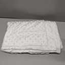 PHF Minky Dot Euro Sham Covers 26"x 26", 2 Pack Soft Cozy Minky Bubble Real Velvet Throw Pillow Covers, No Insert, Home Decorative Euro Pillow Cases for Couch Sofa Bed, White