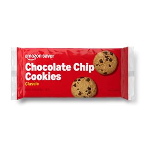 Amazon Saver, Crunchy Chocolate Chip Cookies, 12 Oz, BBD: 07/01/2025