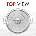 Concord Cookware Stainless Steel Stock Pot Kettle, 60-Quart