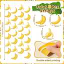 8 Pcs Banana Hanging party Decoration Banana Yellow Garland Banner Fruit Hanging Paper Cutouts Banner for Birthday Party Baby Showers Fruit Themed Decoration Supplies