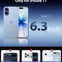 3 x Mkeke Magnetic Clear Case for iPhone 17, Compatible with MagSafe, Military-Grade Protection, Phone Bumper 6.3 inch 2025