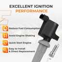 Autoexact Ignition Coil Packs and Iridium Spark Plugs Kit Fit for Ford 2010-2020 Fusion 2009-2019 Escape C-Max Lincoln MKZ Mercury Mariner Milan 2.0L 2.5L L4, # UF621 DG522 Set of 4