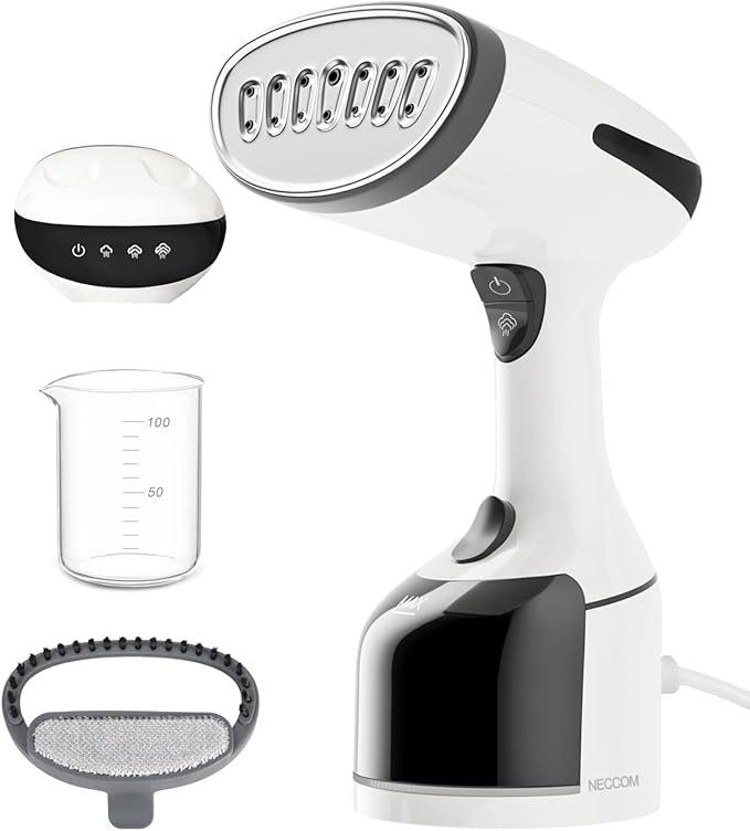 Neccom Steamer for Clothes, Quick Heat Up Handheld Garment Steamer, Portable Colthes Fabric Wrinkles Remover, Travel Steamer Iron for Home
