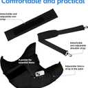 SPRING SEAON Post Shoulder Surgery Pillow with Pocket,Soft Rotator Cuff Relief Must Haves,Breathable Shoulder Pillow for Side Sleepers,Arm Support Cushion Detachable Machine Washable (Black)