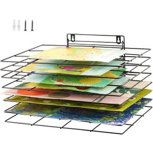 Art Drying Rack for Classroom Paint Drying Rack Small Art Drying Rack Wall Art Storage Rack with 8 Removable Shelves for Classrooms and Art Studios (8 Shelves)