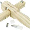 BESTNULE Leather Tools, Leather Strip and Strap Cutter, Leather Cutting Tool, Leather Cutter Adjustable with 3 Blades