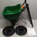 Scotts Turf Builder EdgeGuard Mini Broadcast Spreader for Seed, Weed and Feed, Fertilizer, Salt, Ice Melt, Push Spreader Holds up to 5,000 sq.ft. Product