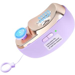 3-in-1 Electric Nail Clippers, Upgrade Electric Nail Clippers for Seniors, Electric Polishing Nail Clipper with Collector, Excellent Electric Nail Trimmer Gift for Your Loves (Lavender-Purple)