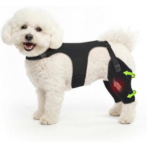 Dog Knee Braces for Back Leg, Adjustable Leg Brace with 2 Stabilizers, Hip Support to Reduces Pain, Ligament Injuries, ACL CCL & Luxating Patella for Small Dogs, Small