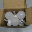MAXvolador E12 LED 60W Equivalent Daylight White 5000K Ceiling Fan Bulbs, 600LM CRI 85+ Small Base Candelabra Bulbs, 6W Non-Dimmable, Pack of 6