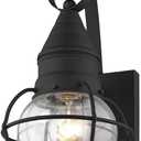 Livex Lighting 26900-91 1-Light Outdoor Wall Lantern, Brushed Nickel, 7"W x 13.75"H