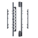 Toddleroo by North States - Superyard Duo Extra Wide Baby Gate & Play Yard: 6 Panel Playpen - Included Wall Mount Kit - Made in USA - 38.5 to 201 Inches W - 26 Inches T - Light Gray