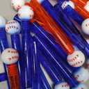 Hollowfly 36 Pcs Baseball Party Favors Baseball Bubble Wands Bulk for Birthday Party Supplies Piata Goodie Bag Stuffers Carnival Prizes Summer Gifts