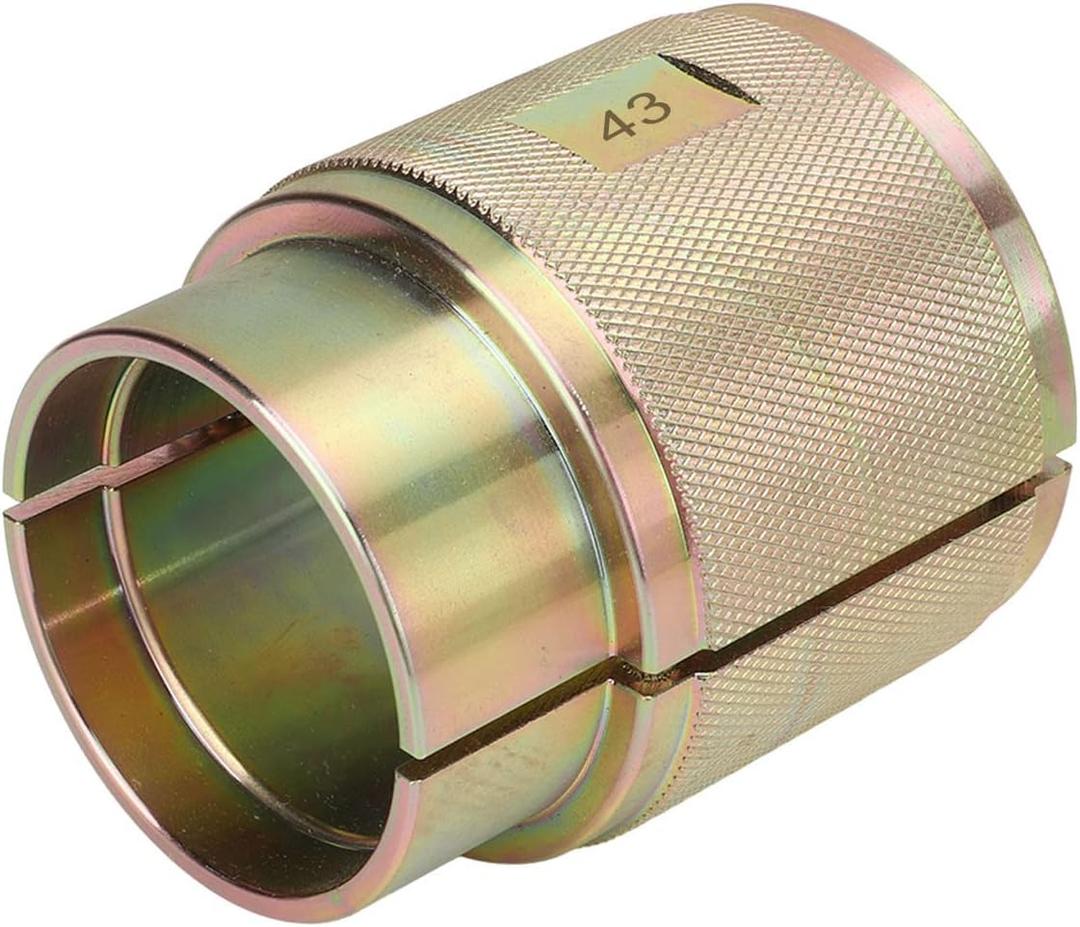 Motorcycle Fork Seal Driver Tool Split Design Carbon Steel Dirt Bike Fork Seal Tool for Traditional Inverted Front Forks(43mm)