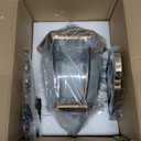 Solar Wall Lamp with Light Sensor, Waterproof Outdoor Led Hexagonal Light Fixture for Garage, Front Porch, Fence, Yard, Bronze