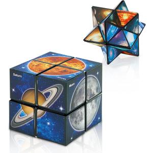 Star Cube Magic Cube Set, 2 in 1 Yoshimoto Cube for Kids and Adults, Toy for Boys and Girls Ages 8-12