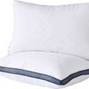 Meoflaw Pillows for Sleeping (2-Pack), Luxury Hotel Pillows Queen Size Set of 2,Bed Pillows for Side and Back Sleeper (Queen)
