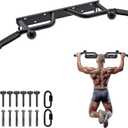 SELEWARE Heavy Duty Welded Pull Up Bar, Versatile Doorway Wall Mount, Joist Mounted, and Ceiling Mounted Chin Up Bars, Thick Metal Sturdy Construction for Full Body Workouts Support 500 lbs