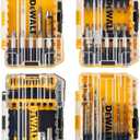 DEWALT Screwdriver Bit Set, 100 Pc Impact Driver Bit Set with Drill Bits, Magnetic Holder and Nut Drivers, FlexTorq Impact Ready, ToughCase Included (DWA2FTS100)