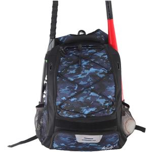 Baseball Bat Bags - Durable Youth Baseball Backpack, Large Main Compartment for Gear, Elastic Straps, Waterproof Polyester, 34x22x45cm Size