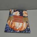 Maison d' Hermine Table Cloth Round Table 100% Cotton 63 Inches Fall Tablecloth Reusable Everyday Use for Thanksgiving Christmas Decorations Dining Farmhouse Party (Pumpkin Blues)
