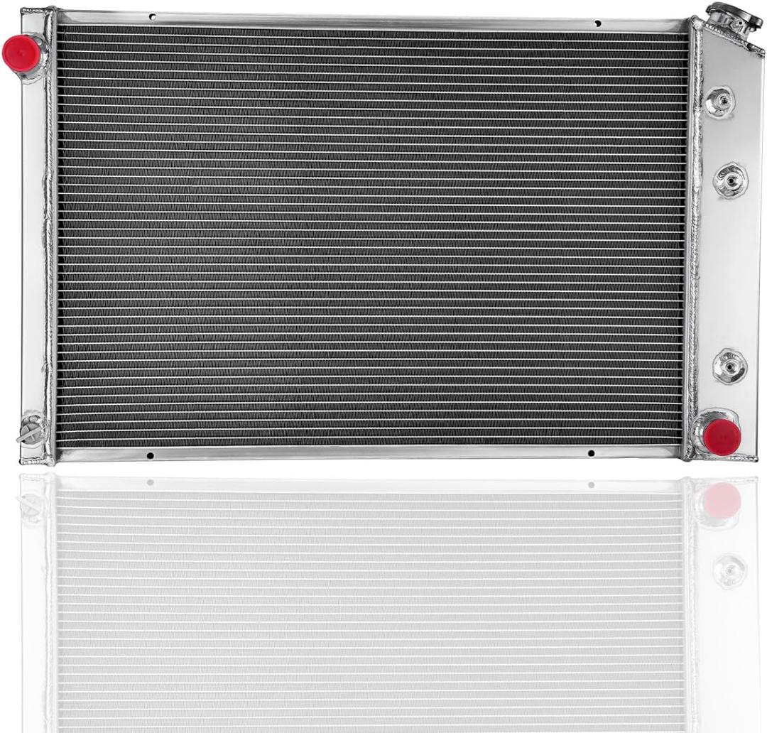3 Row Aluminum Radiator For 1973-1987 Chevy C10 C20 C30 K10 K20 K30 GMC C2500 1974 1975 1976 1977 1978 1979 1980 1981 1982 1983 1984 1985 1986 1987 Radiators