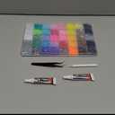 34000Pcs Resin Jelly Rhinestones for Bedazzling, Multicolor 3mm Flatback Gems for Diamond Art, Bedazzler Kit with 3Pcs 10ml B7000 Jewelry Glue for Bedazzle Thing Crafting Book Nail Art