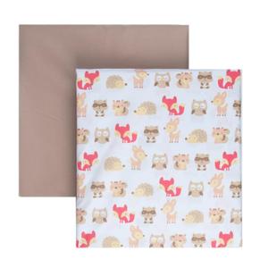 Tadpoles 2-Piece Woodland Creatures Crib Sheets | Collection of 2 Fitted Crib Sheets | 100% Brushed Microfiber Polyester | Soft, Smooth & Durable | Ideal for Babies | Woodland/Multicolor