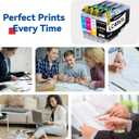LC406XL LC406 Ink Cartridges for Brother Printer LC 406 XL 406XL MFC-J4335DW Ink Cartridge Compatible for Brother MFC-J4535DW MFC-J5855DW MFC-J6555DW MFC-J6955DW Printer (4-Pack High Yield, BK/C/M/Y)