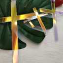 Cross Cake Decoration, Acrylic Cross Cake Charm Topper, Cake Decoration Acrylic Baptism Cross Cake Charm Religious Celebration (Rainbow, 8")