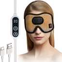 Heated Eye Mask with Bluetooth Headphones SYPVRY Wireless Sleep Eye Mask Headphones for Sleeping with Temperature & Timer Control, Warm Eye Compress USB Heated Mask for Dry Eyes Style,Grey