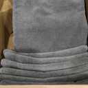 Resort Collection Soft Bath Towel Set | Luxury Hotel Plush & Absorbent Cotton | 2 Bath Towels, 2 Hand Towels and 4 Washcloths [8 Piece, Smoke Grey]
