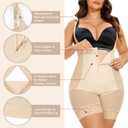 Women's Plus Size Full Body Shaper Open-Bust Slimmer Seamless Tummy Control Shapewear Bodysuit (Beige, XXL)