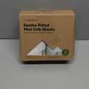 2-Pack Mini Crib Sheets Fitted - 38x26 Pack N Play Sheets for Pack and Play Mattress, Organic Cotton, Soft & Breathable Playard Bedding, Neutral Mini Toddler Bed Cover for Boys, Girls (Elly)