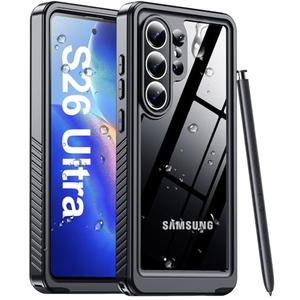 MOZOTER Designed for Samsung Galaxy S26 Ultra Case Waterproof, Military Shockproof Full Body Cover with Built-in Screen & Lens Protector, IP68 Underwater Protection for S26 Ultra 6.9" Black