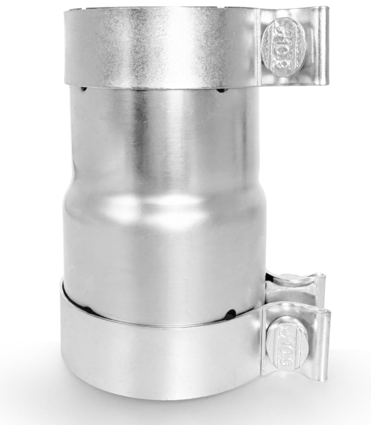 2.75 to 3 Inch Exhaust Adapter, 2.75" ID to 3" ID Exhaust Reducer Connector Pipe with Clamp
