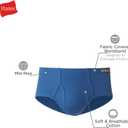 Hanes Men's Underwear Briefs, Cotton Mid Rise Briefs, Covered Waistband, Moisture Wicking, Multi-pack (Black, L)
