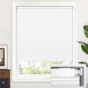 LazBlinds Cordless Cellular Shades, No Tools No Drill Blackout Honeycomb Shades Pleated Blinds for Windows, 29'' W x 72'' H, Silver White