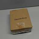 16 OZ Iced Coffee Cups with Lids and Straws Set of 4, Unbreakable Plastic Drinking Glasses Reusable Iced Coffee Glass to Go Cup for Iced Tea,Juice, Water,BPA Free, Dishwasher Safe