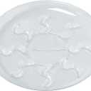 Idyllize 5 Pieces of 16 inch Clear Thick Plastic Heavy Duty Sturdy Plant Saucer Drip Trays for pots (16'')