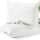 Bedsure Fluffy Bed Pillows for Sleeping - Luxury Queen Size Pillows Set of 2 with 100% Cotton Breathable Cover, Soft & Supportive Hotel Quality Filling for Side, Stomach, Back Sleeper