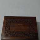 Wooden Keepsake Urn Box, Cremation Urns for Human Ashes, Handcarved Decorative Memorial, Wood Casket for Pets, Cat, Infant, Adult Memorial, Burial Urns for Ashes - Medium