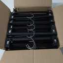 Hanger Central 30 Pack Pants Hangers  10 Inch Slim Plastic Clothes Hangers with Clips for Skirts, Pants, Shorts  Heavy Duty Space Saving Non Slip Closet Organizer with Swivel Hook  Black