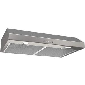 Broan-NuTone BCSQ130SS Three-Speed Glacier Under-Cabinet Range Hood with LED Lights ADA Capable, 1.5 Sones, 375 Max Blower CFM, 30-Inch, Stainless Steel
