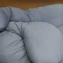 Chilling Home Pregnancy Pillow, U Shaped Pregnancy Pillows for Sleeping Full Body Pillow Maternity Pillow for Pregnant Women 58 inch, Pregnant Women Must Have with Removable Cover, Blue-Jersey