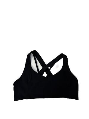 Women's Black Sports Bra, Size Large