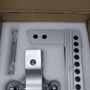 Adjustable Trailer Hitch - Tlvuvmo Aluminum Drop Hitch (Fits 2.5'' Receiver), 8 Inch Drop/Rise, 18,500 LBS GTW Heavy Duty Truck Hitch, (2'' & 2-5/16'') Chrome Plated Steel Balls - Tow Hitch Ball Mount