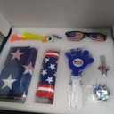 Soccer Fan Gear Set for 2026 World Tournament, Soccer Party Favors Kit with Flag,Scarf, Face Paint, Clapper, Horn&Glasses,Supporter Accessories for Game Day, Sports Event, Gift