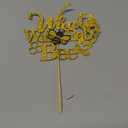 What will Baby Bee Cake Topper, Boy or Girl, Bee Themed Baby Shower Gender Reveal Party Decorations Supplies