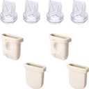 8pcs Replacement Parts for eufy Breast Pump, 4 Silicone Diaphragms & 4 Duckbill Valves Accessories Kit Compatible with eufy S1 Pro, S1, E10, E20 Wearable Breast Pump